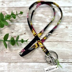 Vera Bradley Floral Lanyard / Key Ring New Without Tags Approximate Tags
